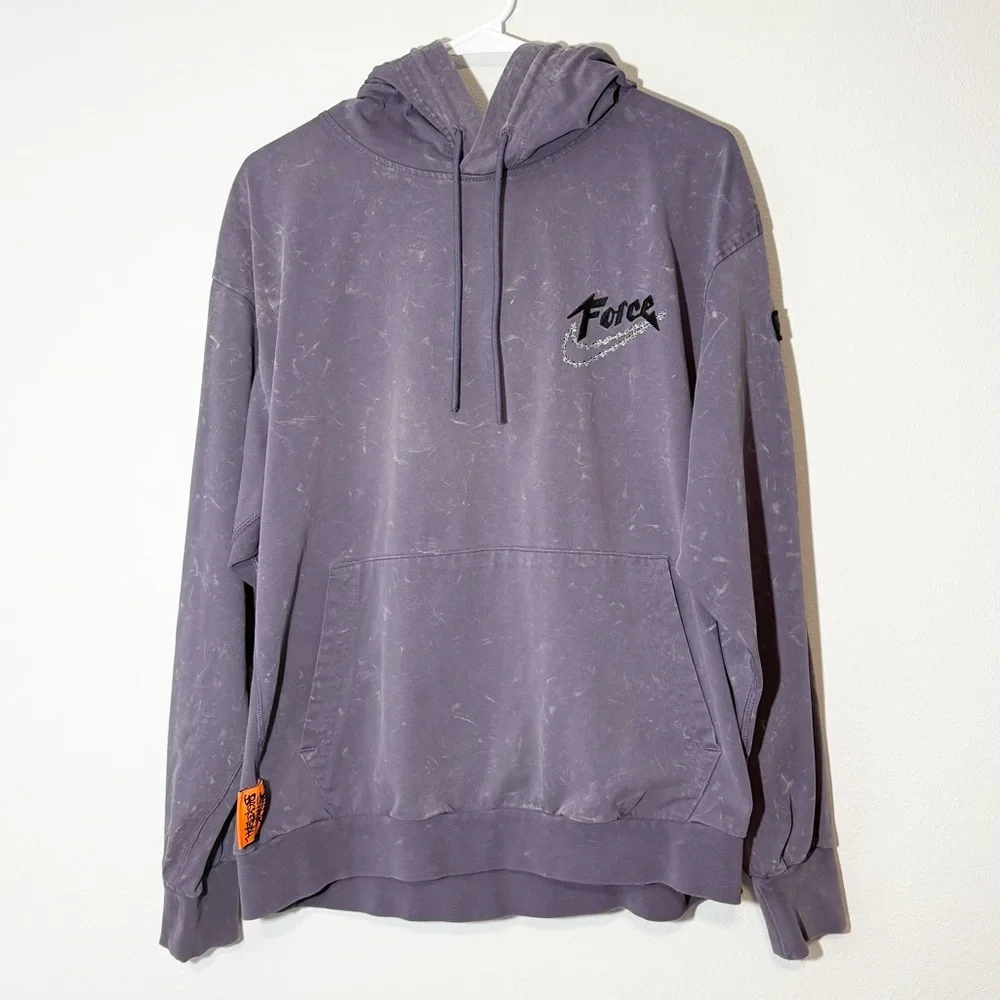 Nike Men’s Force Hoops Narrative Narr Hoodie in Purple and Black Size Large - Picture 8 of 8